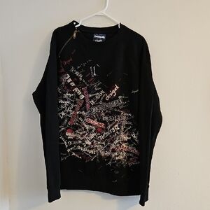 Desigual Black Graphic Sweatshirt